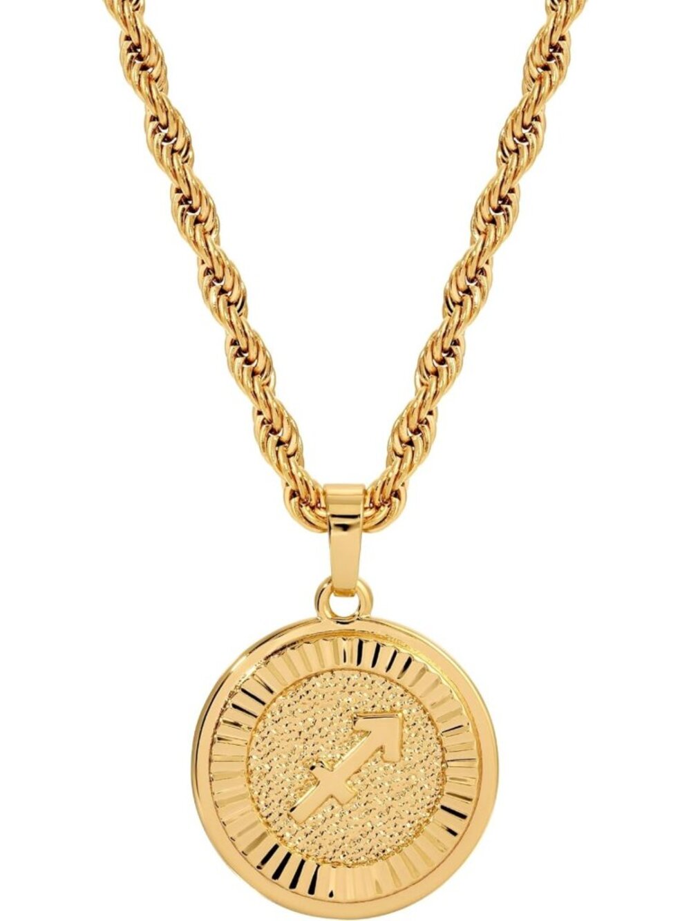 18k Gold Plated Zodiac Pendant Necklace - Unisex, Tarnish Resistant, Perfect